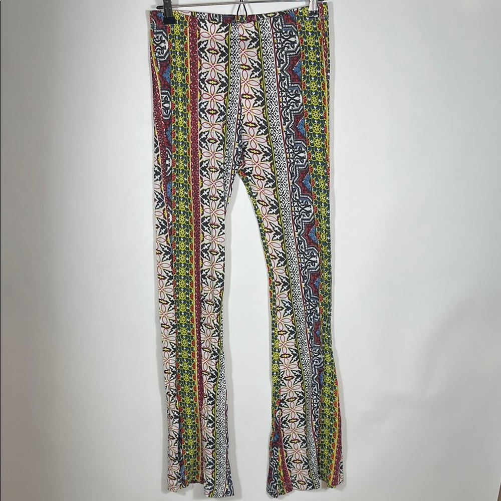 RAGA Colorful Patterned Flare Pants